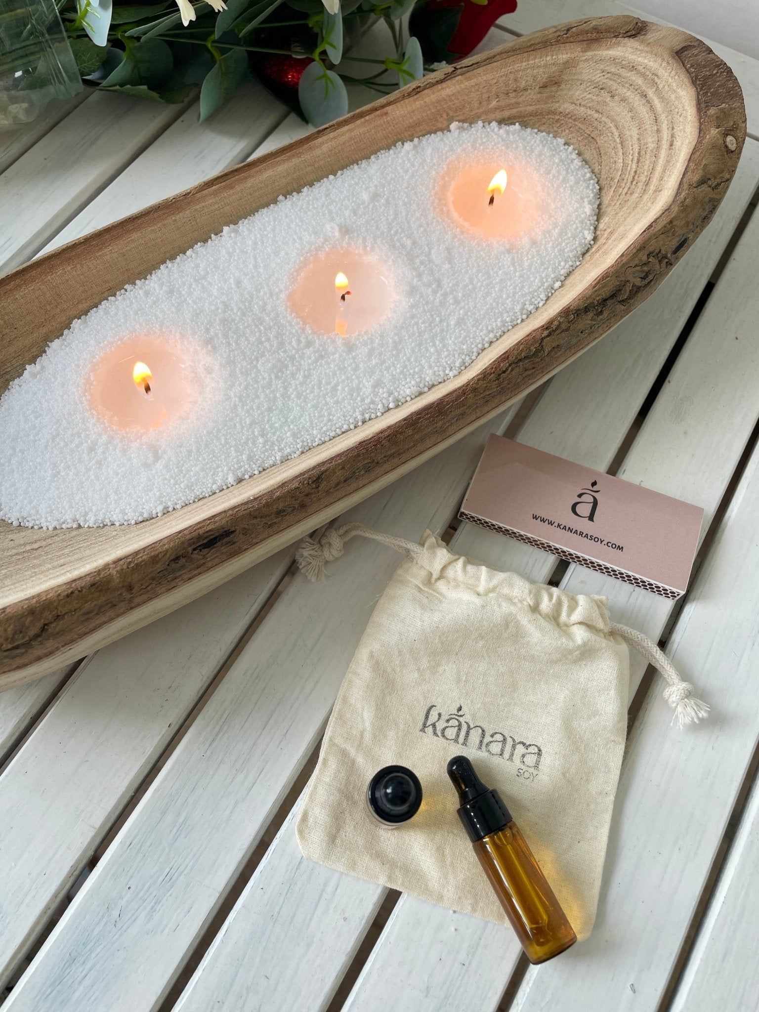 Vela Eterna – Bolsa de 500gr + 1 aroma - KānaraSoy.com