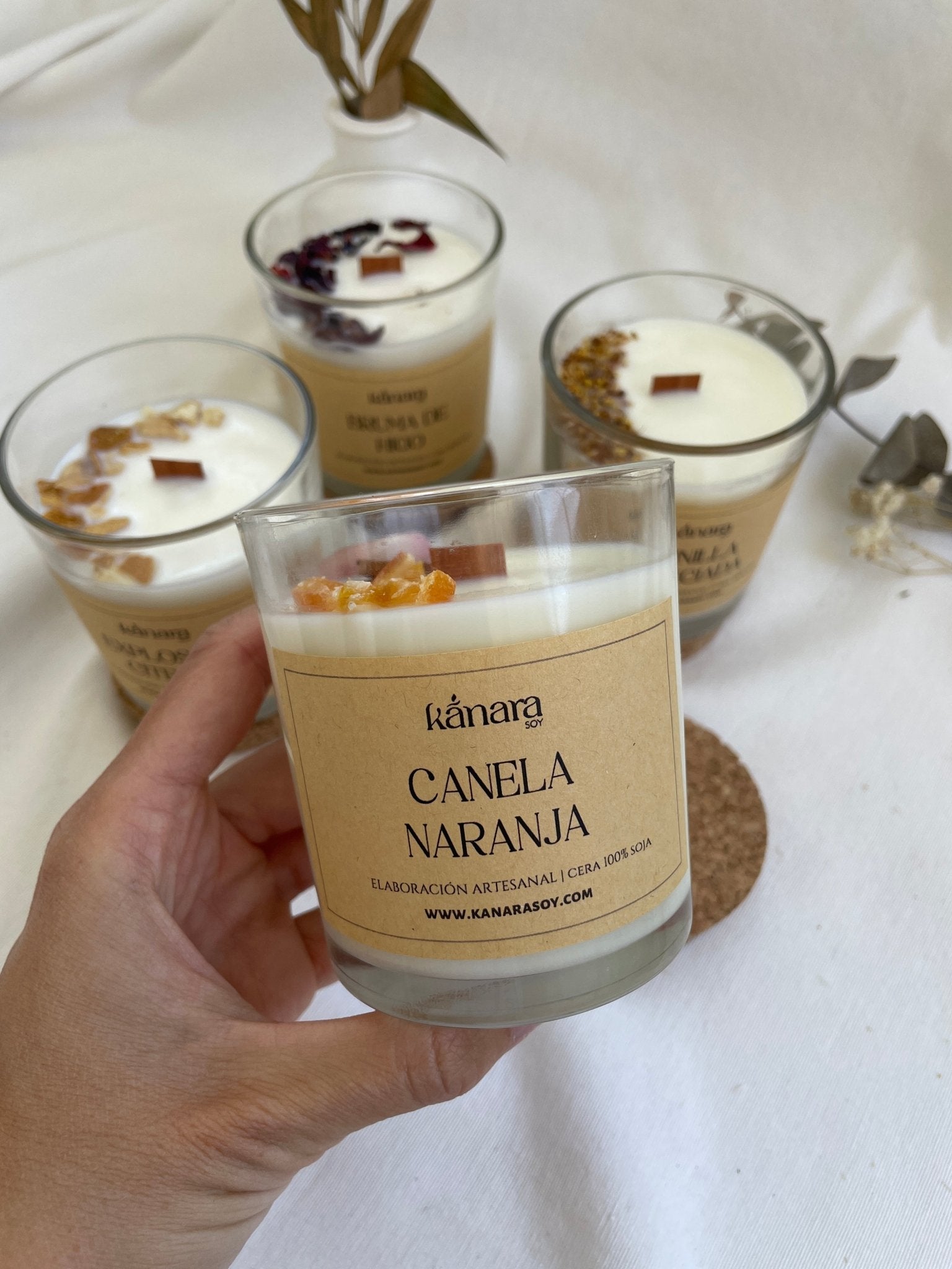 Vela Aromática Canela Naranja - KānaraSoy.com