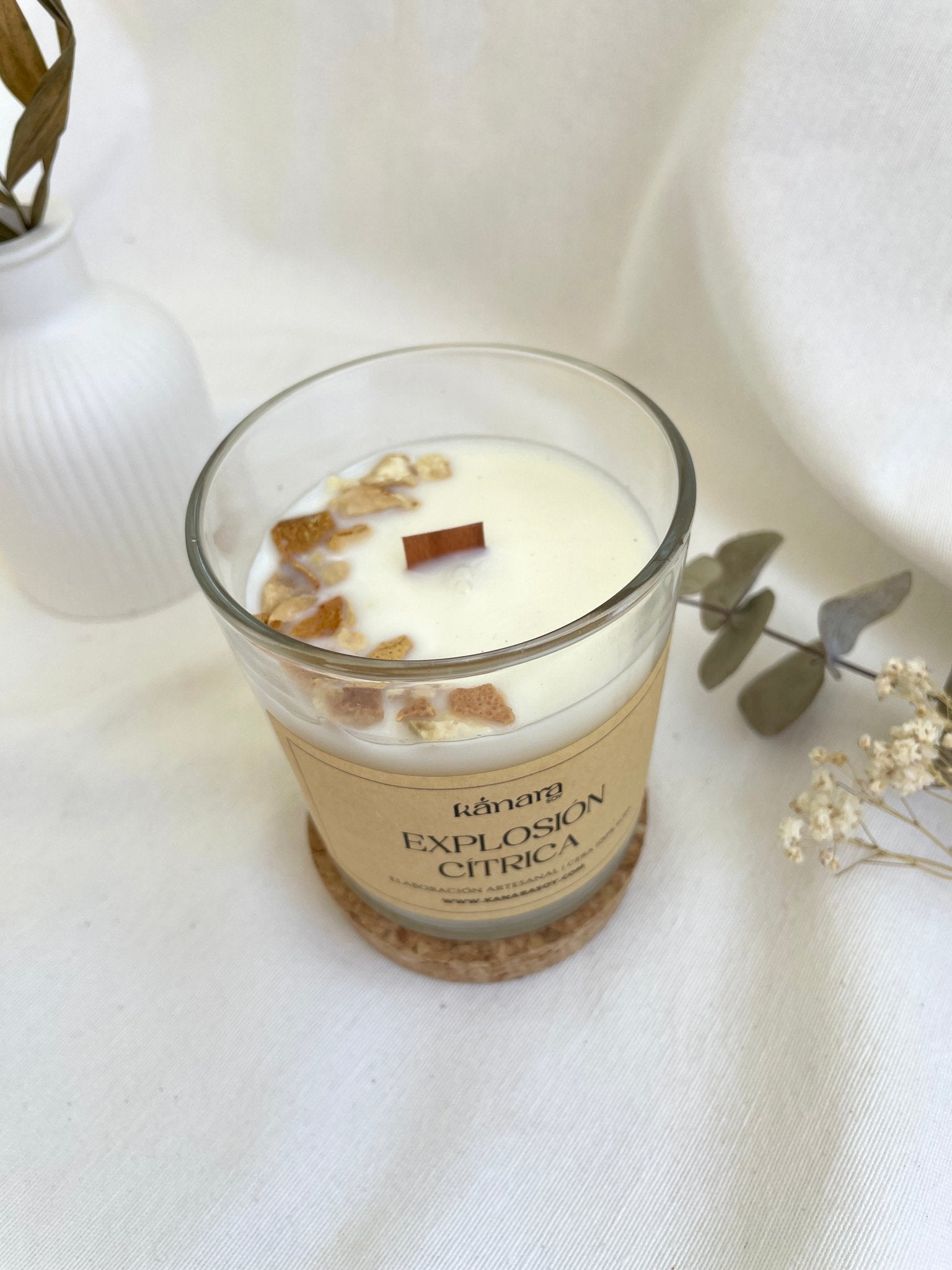 Vela Aromática Explosión Cítrica - KānaraSoy.com